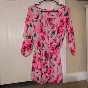 Floral V-Neck Romper